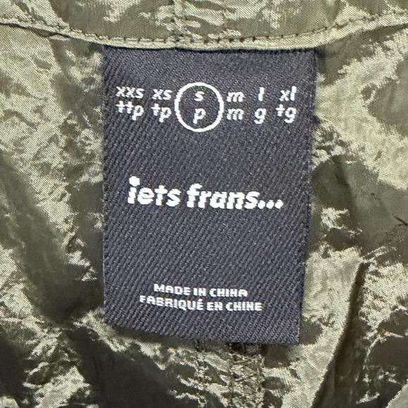 Urban Outfitters Iets Frans Baggy Tech Pants Green Streetwear Utility Size Small - Picture 13 of 16